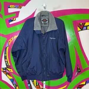 Sierra Sport, Blue and Gray Casual Jacket. Vigortone Logo. Size Large.